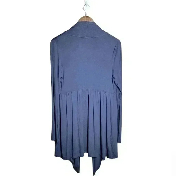 Kische blue open cardigan sweater - Picture 4 of 5